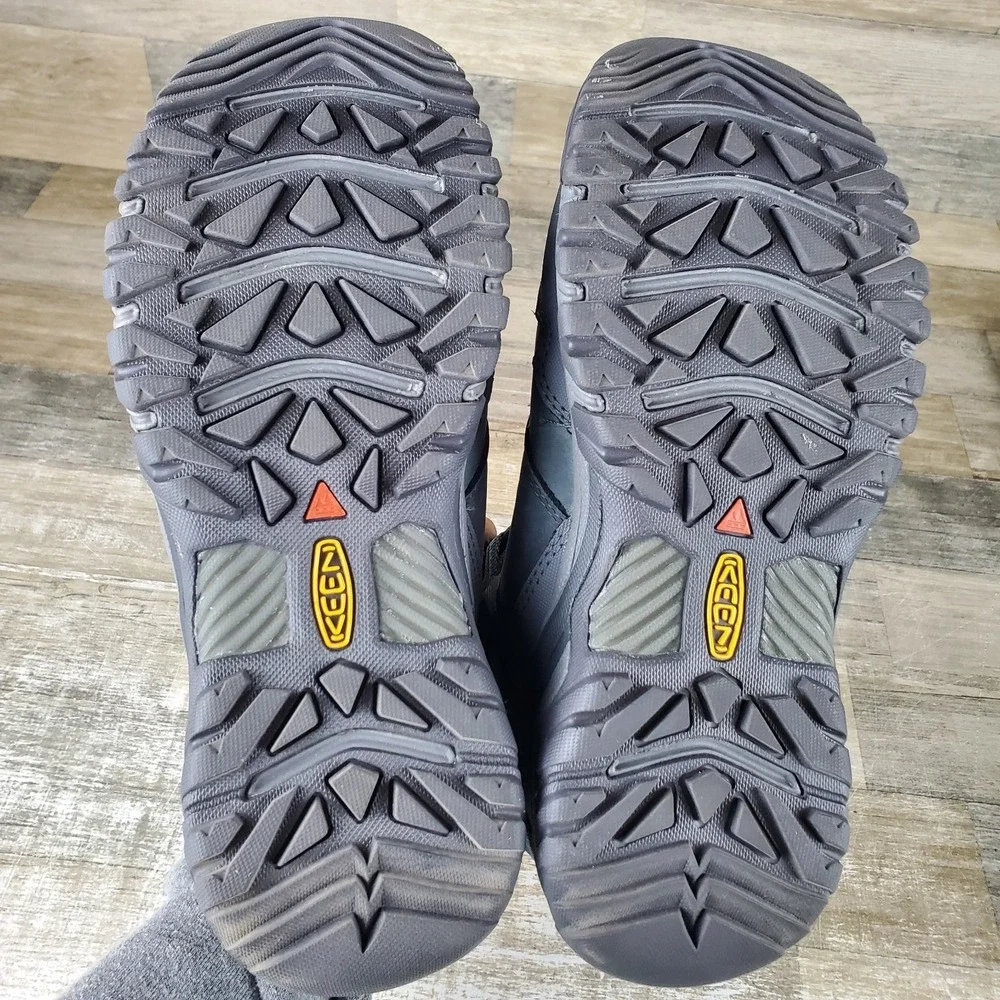 Keen Ridge Flex Mid Womens Boots 10 Steel Gray Porcelain Waterproof Hiking Boots
